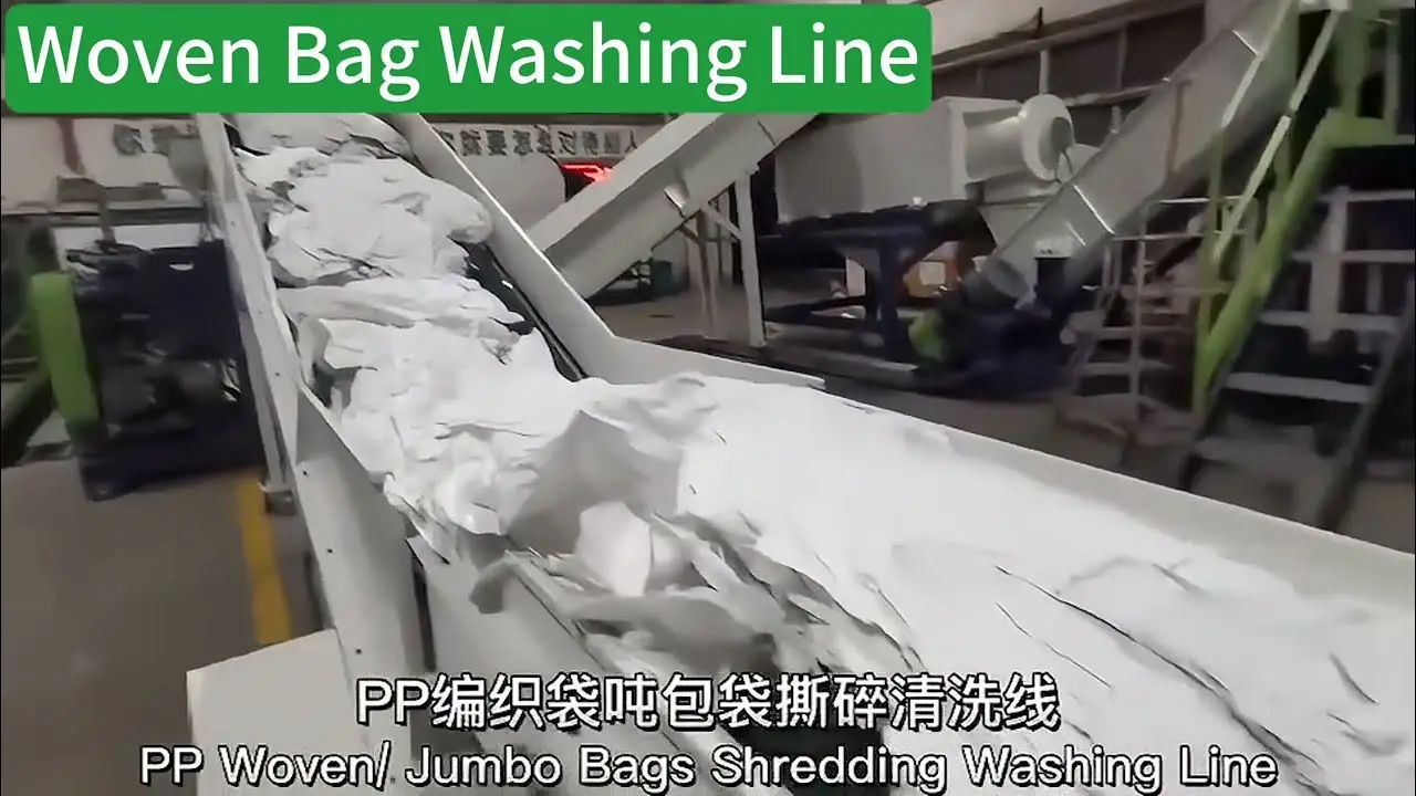 Woven Bag Washing Line-video